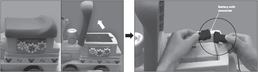 Disney Minnie Mouse 6-Volt Powered Train with Tracks-battery