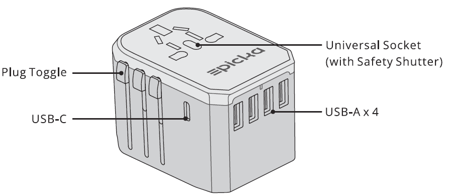 EPICKA TA-105 Universal Travel Adapter User Manual EPICKA TA-105 Universal Travel Adapter User Manual-1