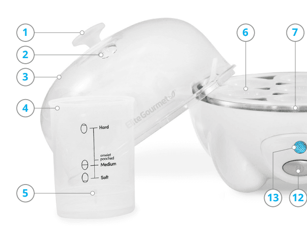 Elite Gourmet EGC-007 Rapid Egg Cooker User Manual Elite Gourmet EGC-007 Rapid Egg Cooker 1