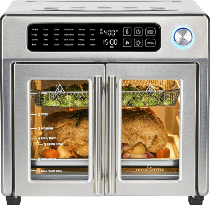Emeril Lagasse XL 26QT French Door Air Fryer Toaster Oven product image