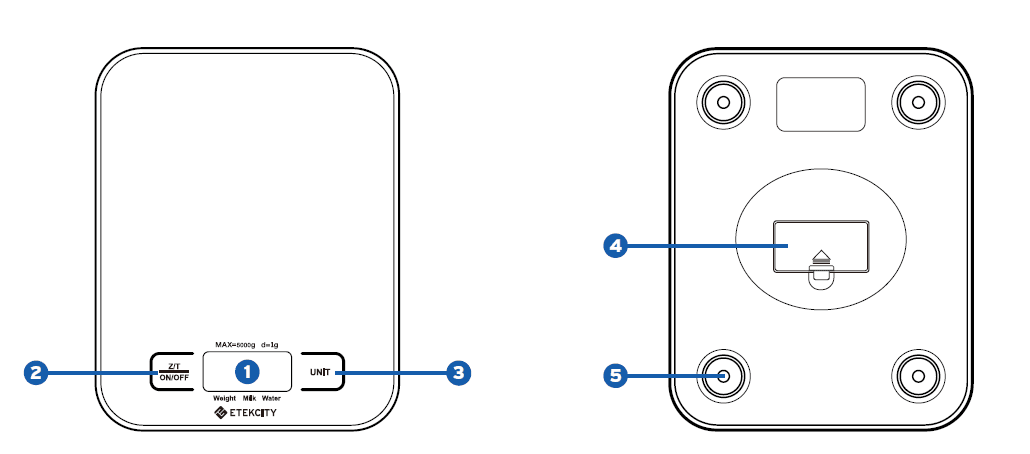Etekcity EK6015 Digital Food Kitchen Scale 1
