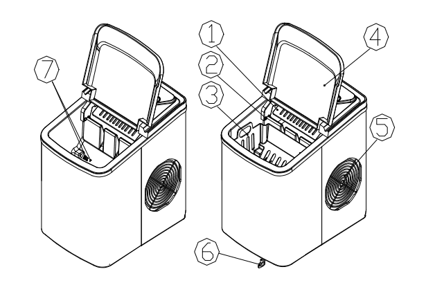 FOOING ICE108 Smart Countertop Ice Maker-1