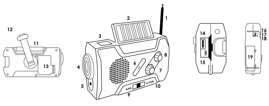 FosPower A1 Emergency Weather Radio 1
