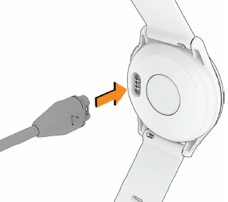 Garmin Approach S44 Essential Golf GPS Smartwatch-charging