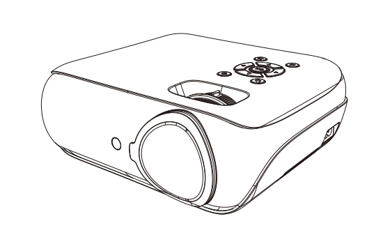 HAPPRUN H1 Portable Native 1080P Bluetooth Projector 1
