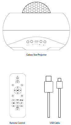 HS-06 Galaxy Star Projector-description