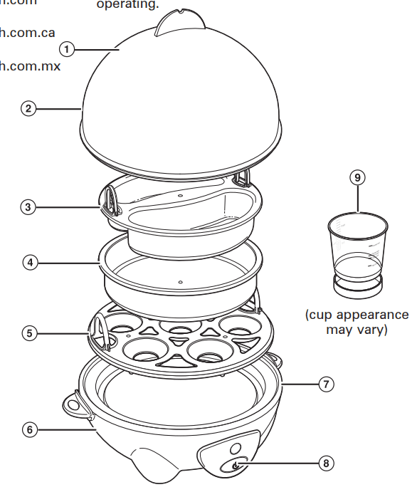 Hamilton Beach 25508 3-in-1 Electric Egg Cooker User Manual Hamilton Beach 25508 3-in-1 Electric Egg Cooker 1