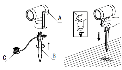 Hampton Bay L08557 Smart 450 Lumens Low Voltage Black LED Spotlight Manual Hampton Bay L08557 Smart 450 Lumens Low Voltage Black LED Spotlight-attaching and installing