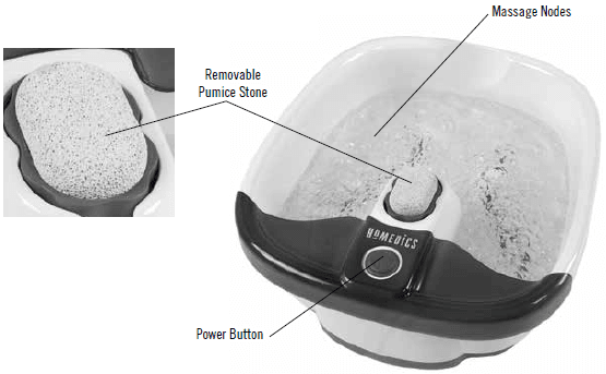 Homedics FB-55 Toe-Touch Controlled Foot Massager User Manual Homedics FB-55 Toe-Touch Controlled Foot Massager-1