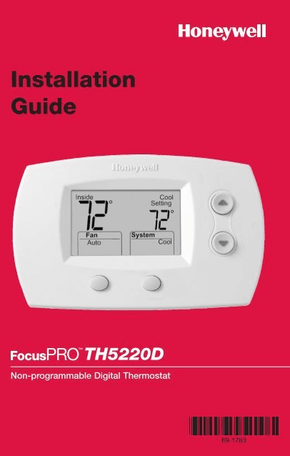 Honeywell FocusPRO TH5220D Non-Programmable Digital Thermostat-product