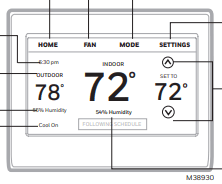 Honeywell WIFI Smart Color Touchscreen Programmable Thermostat 4