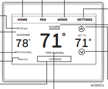 Honeywell WIFI Smart Color Touchscreen Programmable Thermostat 6