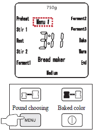 How to Use KBS Bread Maker Machines-menu