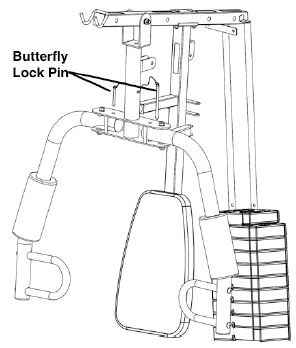 Impex MARCY MWM-990 150lb Stack Home Gym-butterfly excercises