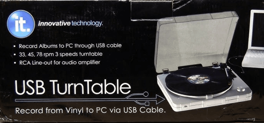 Innovative Technology ITUT-201SVR USB Turntable User Manual Innovative Technology ITUT-201SVR USB Turntable-featured