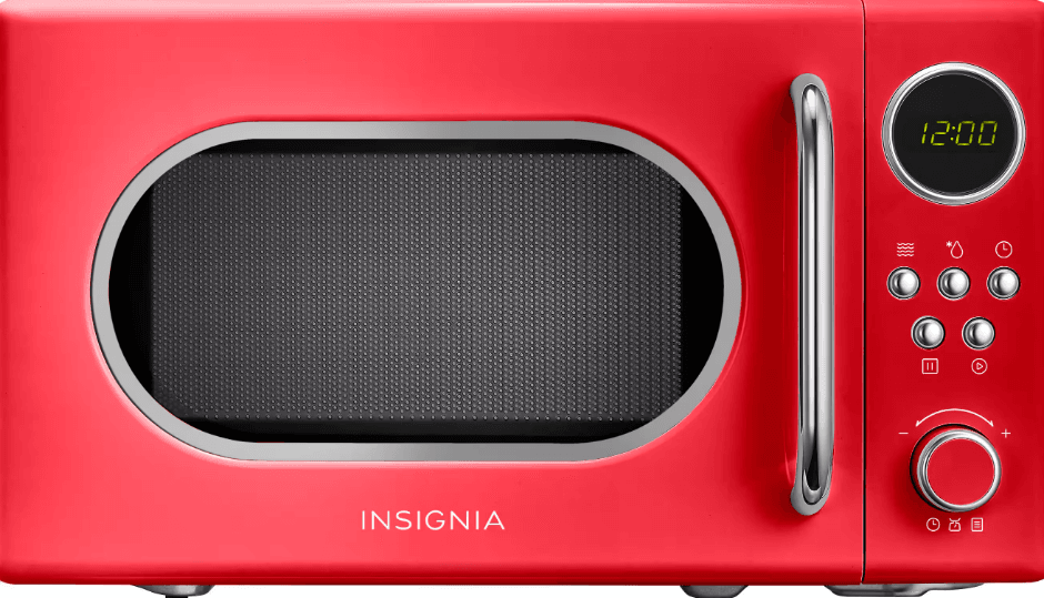 Insignia NS-MWR07R2 Retro Microwave Oven-featured