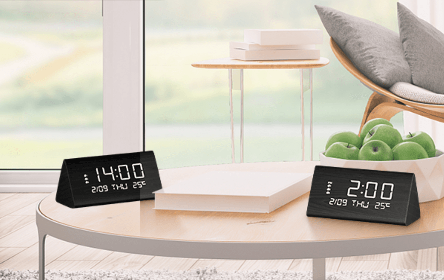 JALL Wooden Digital Alarm Clock Instructions
