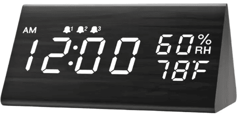 JALL Wooden Digital Alarm Clock-product 1