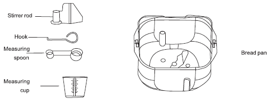 KBS MBF-011 17-in-1 Bread Maker Machine User Manual KBS MBF-011 17-in-1 Bread Maker Machine-components 2