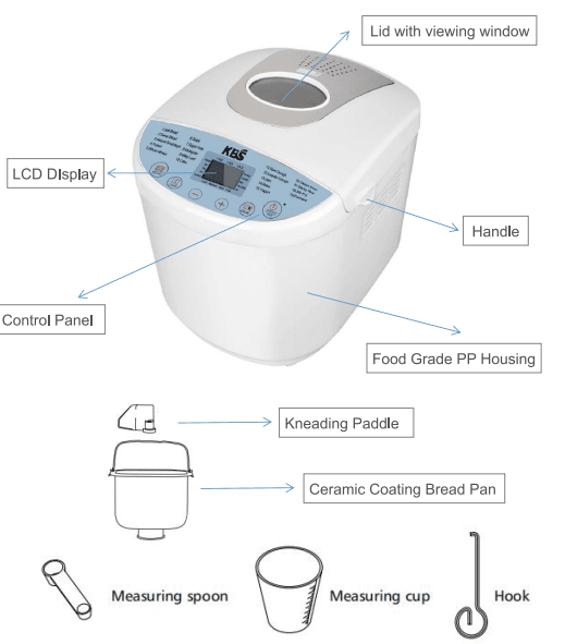 KBS MBF-020 Automatic Bread Maker User Manual KBS MBF-020 Automatic Bread Maker 1