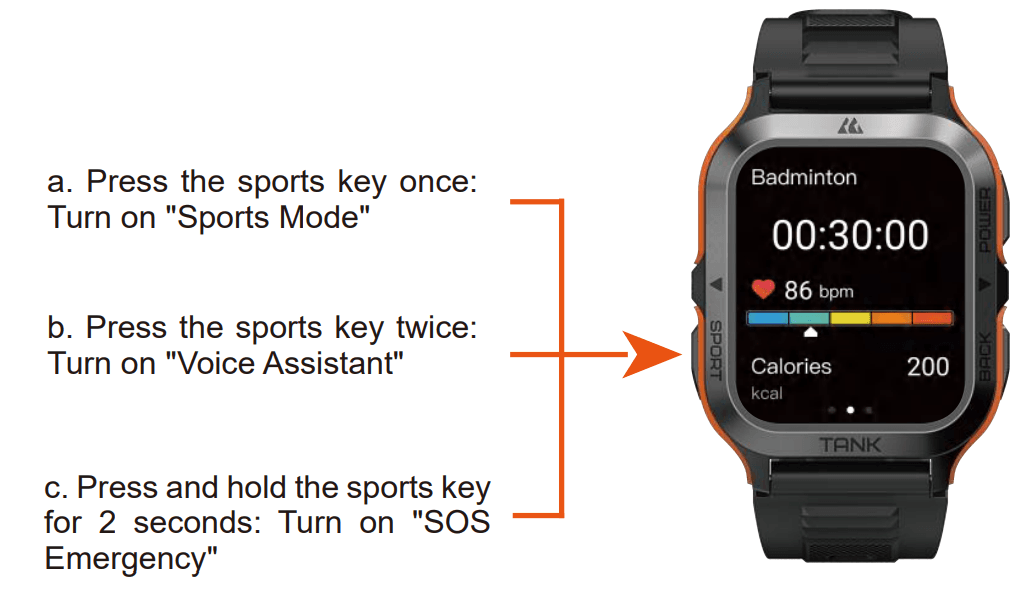 KOSPET Tank M2 Smartwatch 5