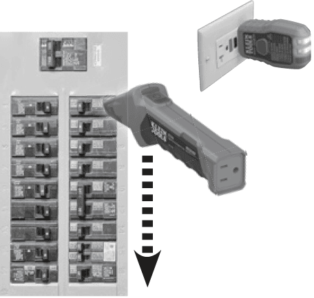 Klein Tools ET310 Digital AC Circuit Breaker Finder User Manual Klein Tools ET310 Digital AC Circuit Breaker Finder-circuit