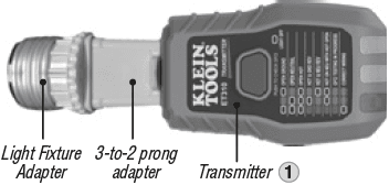 Klein Tools ET310 Digital AC Circuit Breaker Finder User Manual Klein Tools ET310 Digital AC Circuit Breaker Finder-socket fixture