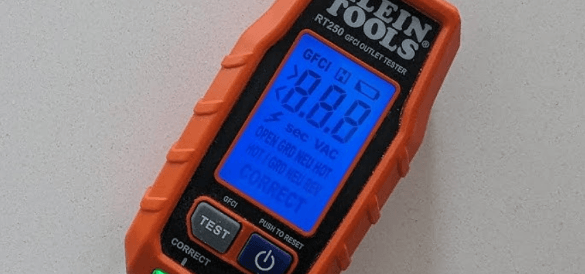 Klein Tools RT250 GFCI Electrical Outlet Voltage Tester User Manual Klein Tools RT250 GFCI Electrical Outlet Voltage Tester-featured
