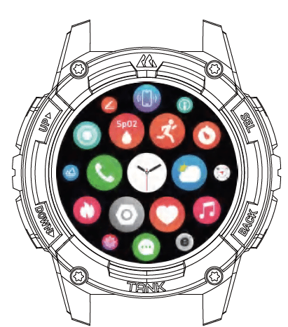 Kospet Tank S2 Smart Watch 13