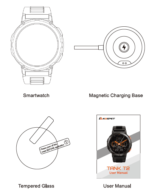 Kospet Tank T2 Smartwatch User Manual Kospet Tank T2 Smartwatch 1