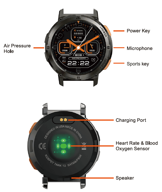 Kospet Tank T2 Smartwatch User Manual Kospet Tank T2 Smartwatch 2
