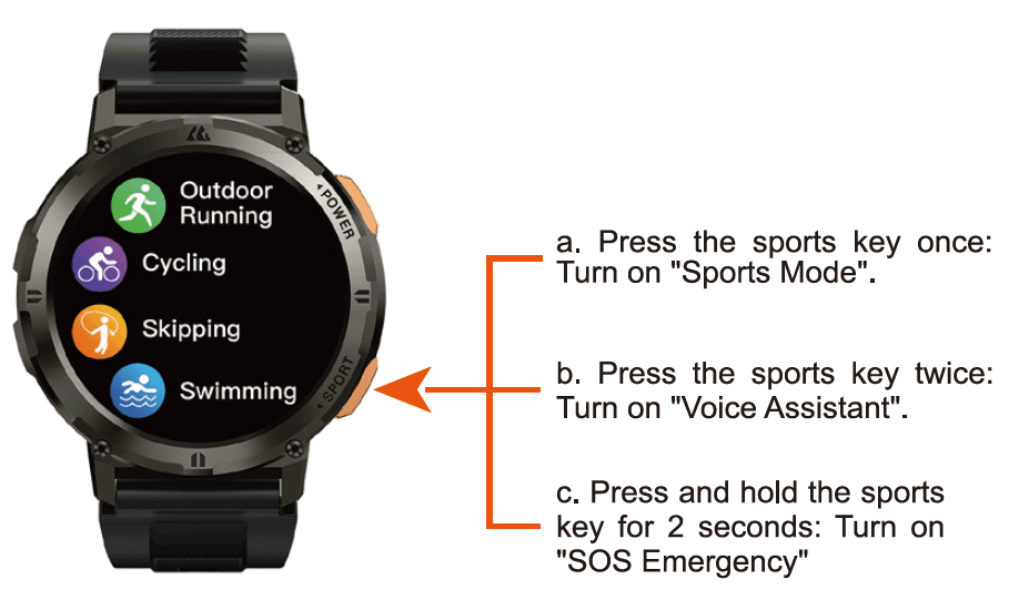 Kospet Tank T2 Smartwatch User Manual Kospet Tank T2 Smartwatch 4