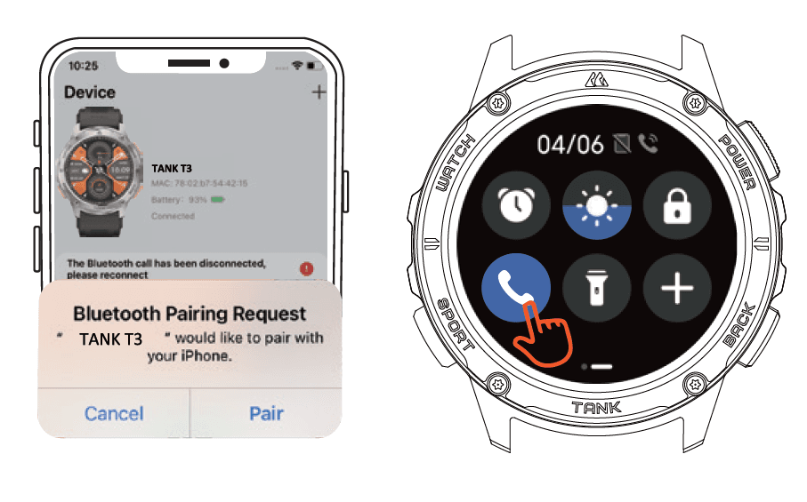 Kospet Tank T3 Smartwatch 11