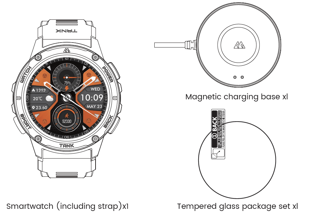 Kospet Tank T3 Smartwatch 2