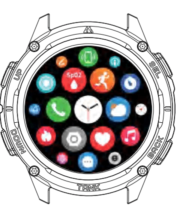 Kospet Tank T3 Ultra 2 Smartwatch 16