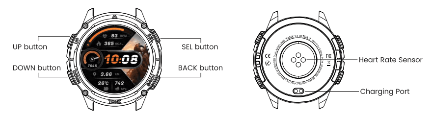 Kospet Tank T3 Ultra 2 Smartwatch 3