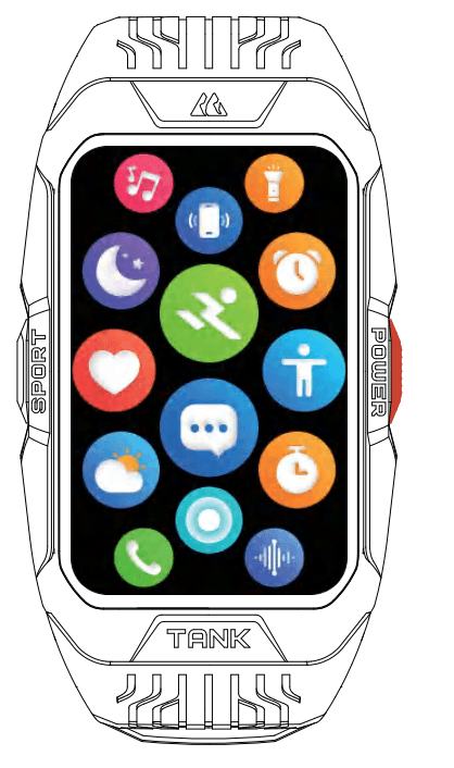 Kospet Tank X2 Smart Watch User Manual Kospet Tank X2 Smart Watch 15