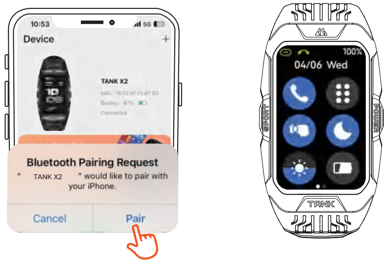 Kospet Tank X2 Smart Watch User Manual Kospet Tank X2 Smart Watch 9