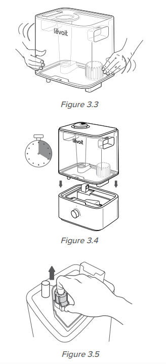 Levolt LUH-A603 Classic 300 Lite Ultrasonic Cool Mist Humidifier 8