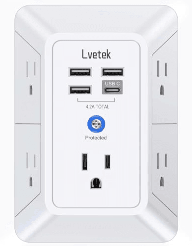 Lvetek QF-519F 5 Wall Outlet Extender Multi Plug User Manual Lvetek QF-519F 5 Wall Outlet Extender Multi Plug-product