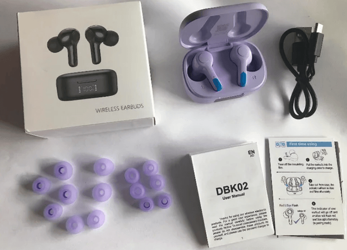MOZOTER DBK02 Bluetooth Wireless Earbuds User Manual