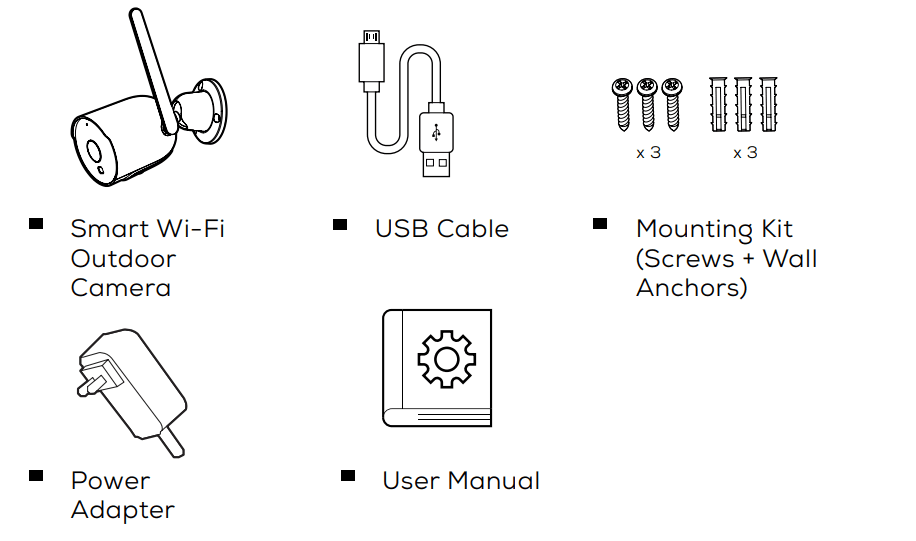 Merkury MI-CW055-199W Smart Wi-Fi Outdoor Camera 1