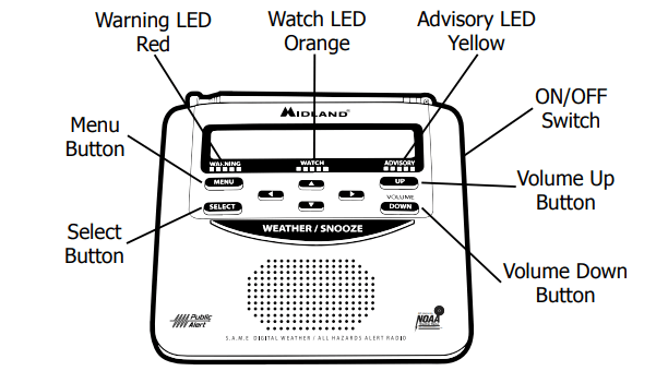 Midland WR120B NOAA Emergency Radio-1