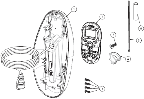 Minn Kota 1866350 Legacy i-Pilot System Remote-parts riptide SP