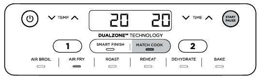 Ninja DZ201 Foodi 8QT 6-in-1 DualZone 2-Basket Air Fryer 8