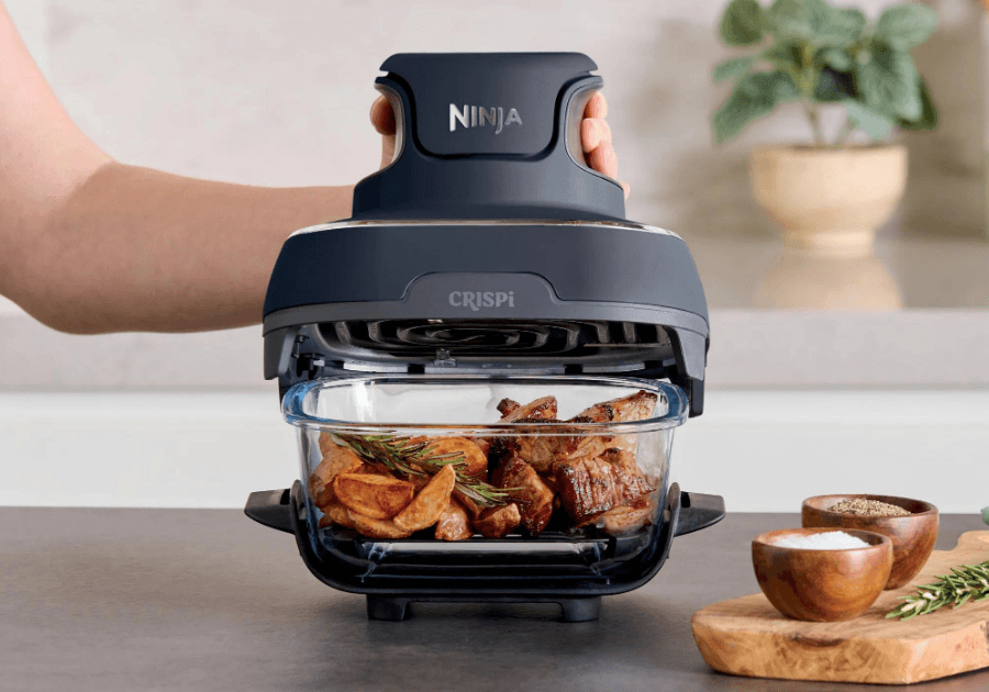 Ninja FN101GY Crispi 4-in-1 Portable Glass Air Fryer User Manual