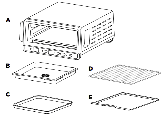 Ninja SP151 8-in-1 Flip Toaster Oven Air Fryer User Guide-1