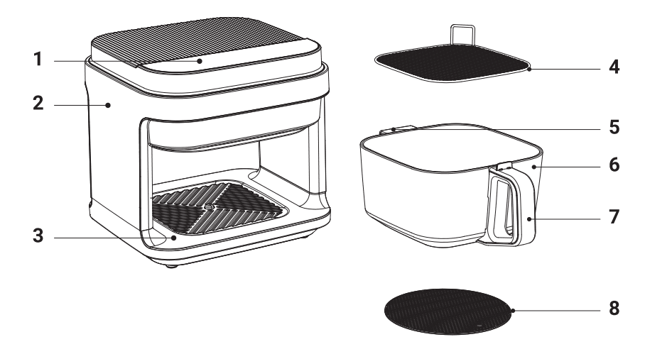 Nutrichef NCAF539TB 5-Quart Air Fryer-1