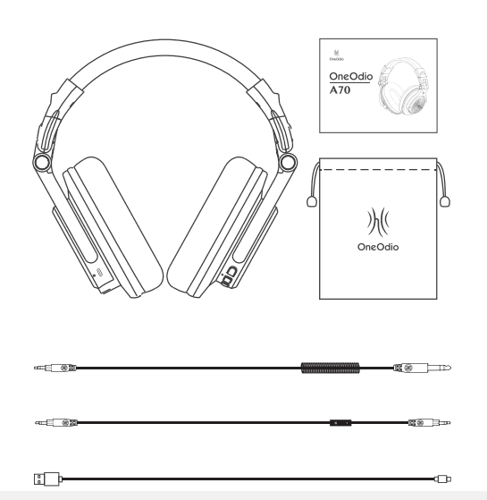 OneOdio A70 Bluetooth Over Ear Headphones User Manual OneOdio A70 Bluetooth Over Ear Headphones-1