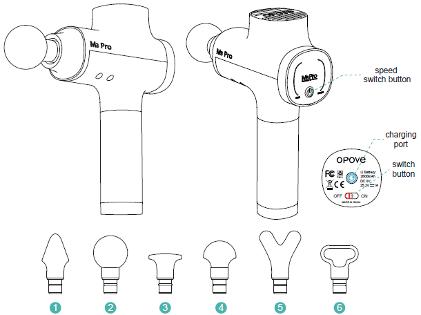 Opove M3 Pro 2 Massage Gun User Manual Opove M3 Pro 2 Massage Gun-description